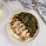 Miso butter braised turnip greens