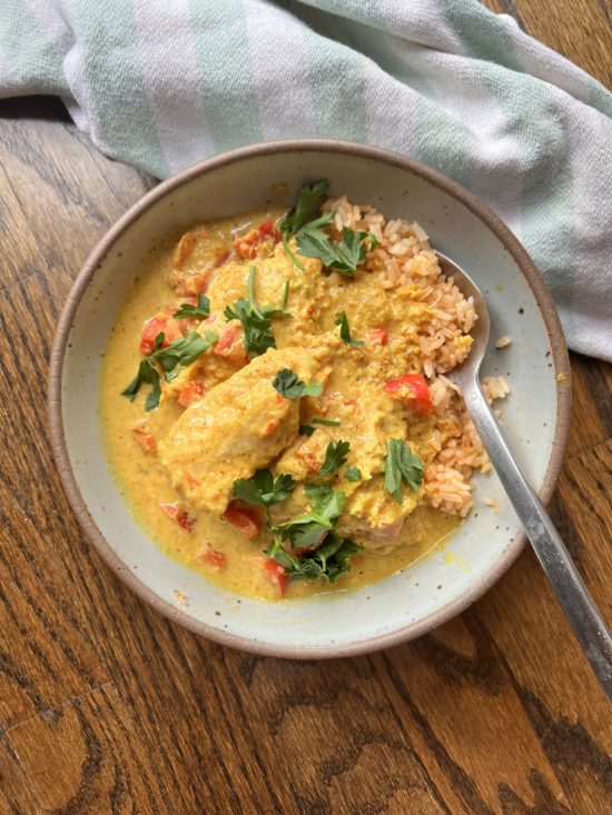 Turmeric fish stew