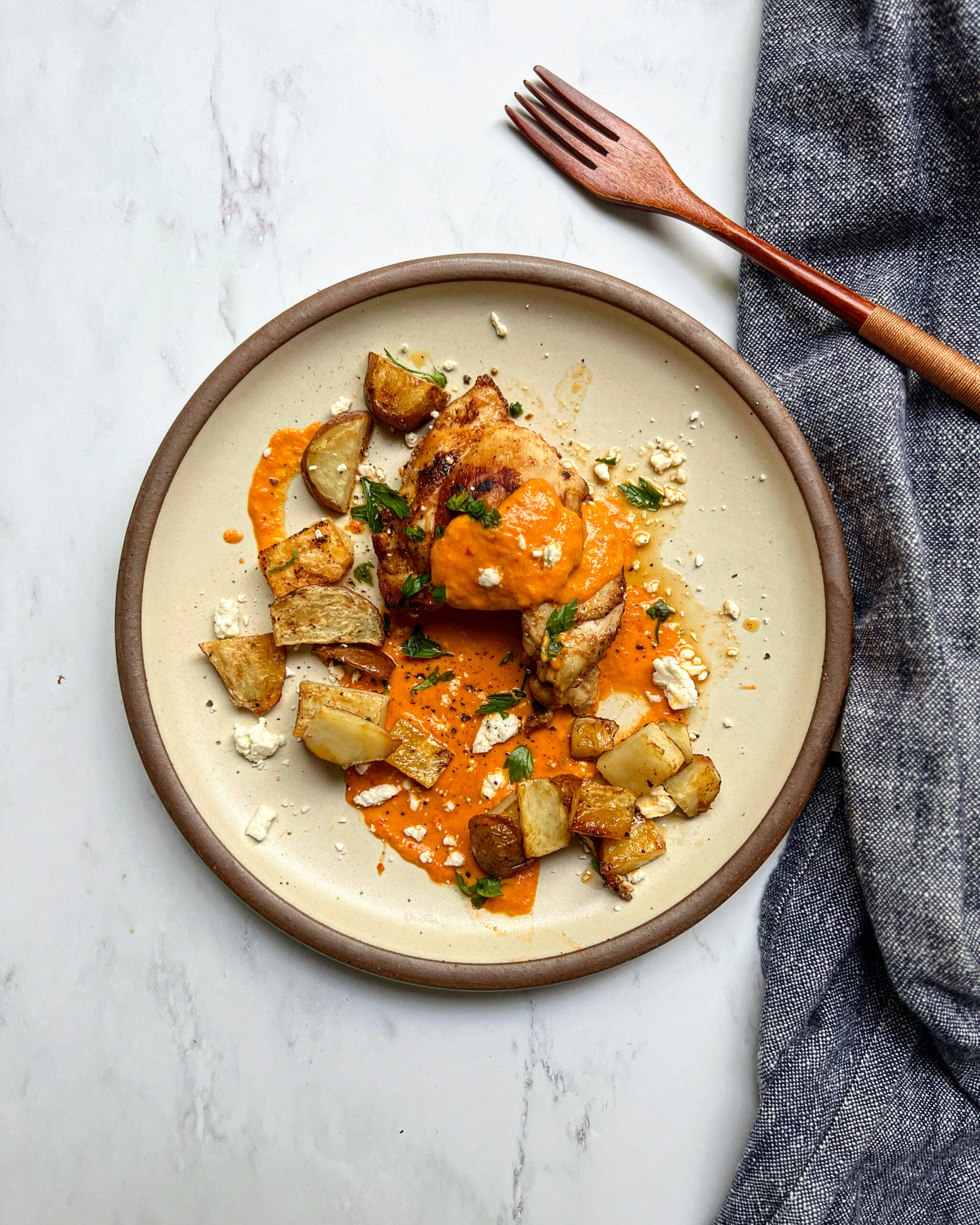 Hungarian chicken paprikash